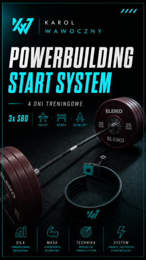 POWERBUILDING 3X SBD - 4 TRENINGI W TYGODNIU - MINI EBOOK